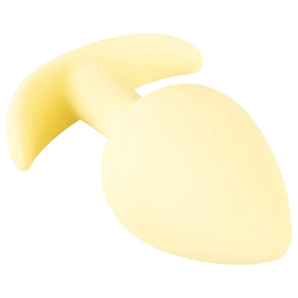 Cuties Mini Butt Plug - szilikon anál plug (sárga, 3,1 cm)