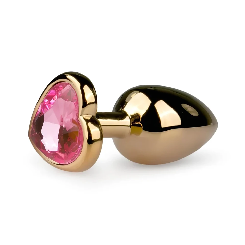 EasyToys Metal No.3 - anál plug (arany-pink, 2,5 cm)