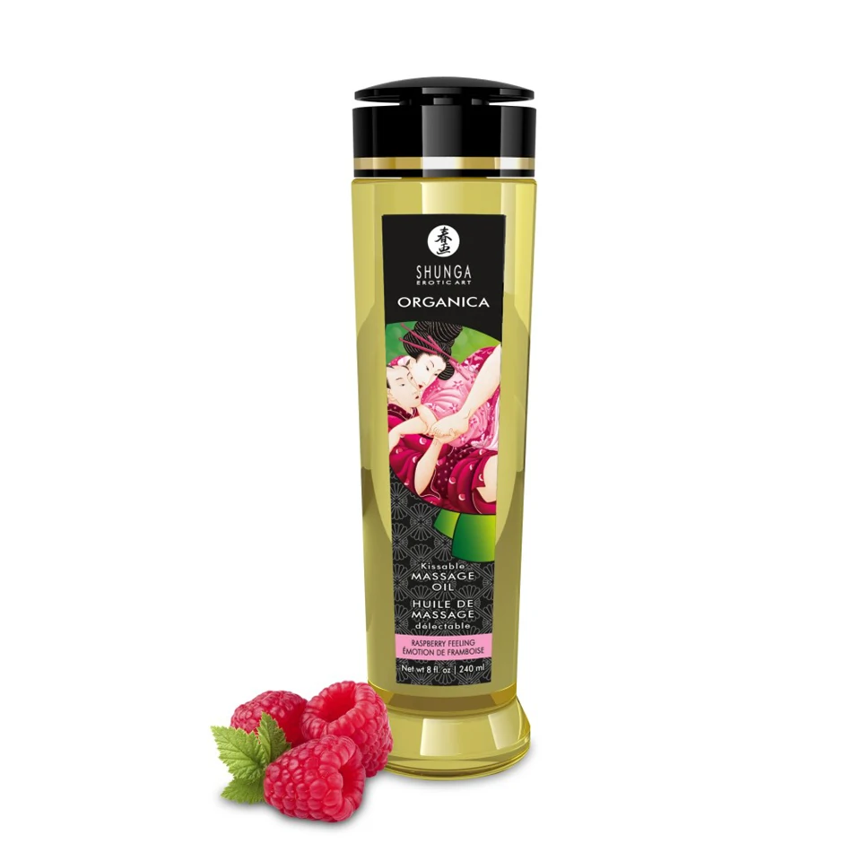 Massage oil - raspberry organic - 240 ml