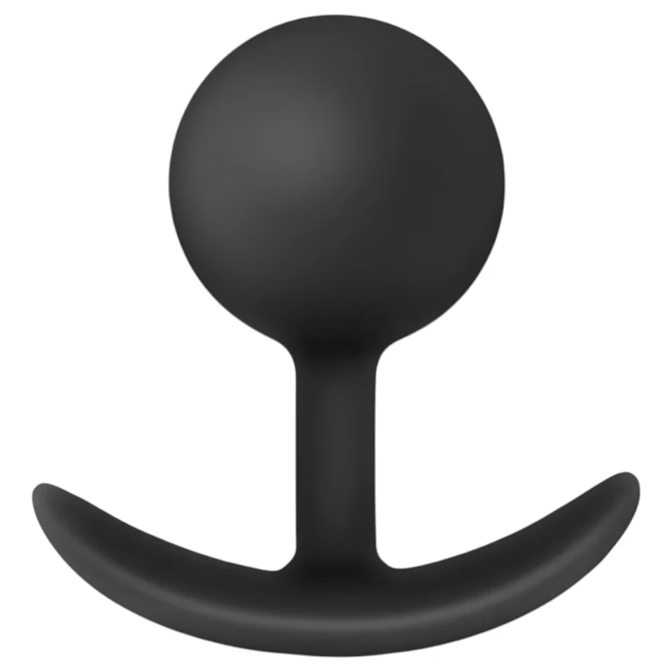 Anal Adventures Platinum Vibra Plug - anál dildó (fekete)