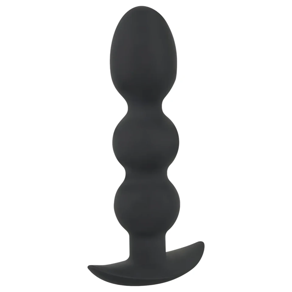 Black Velvets Heavy - 145 g-os gömbös anál plug (fekete)