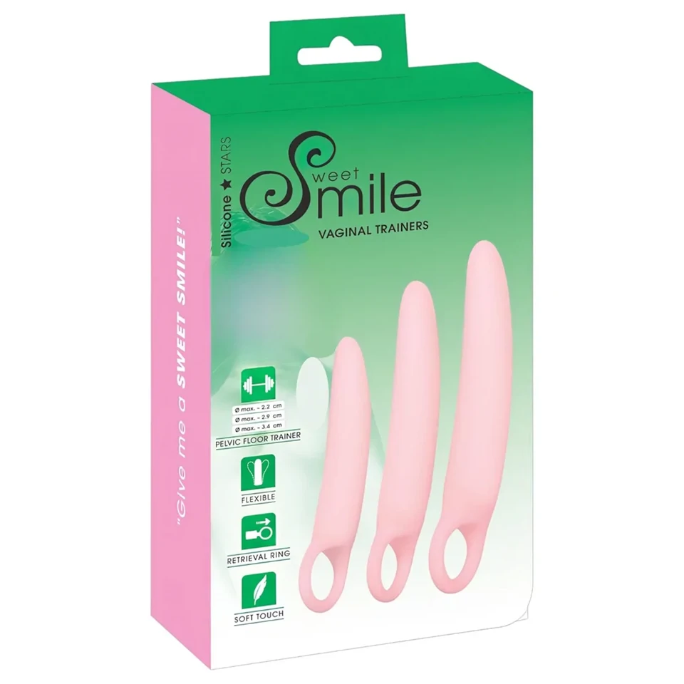 Smile Vaginal Trainers - Vaginális Tréner Szett 3 Méretben (Medencefenék Erősítő)
