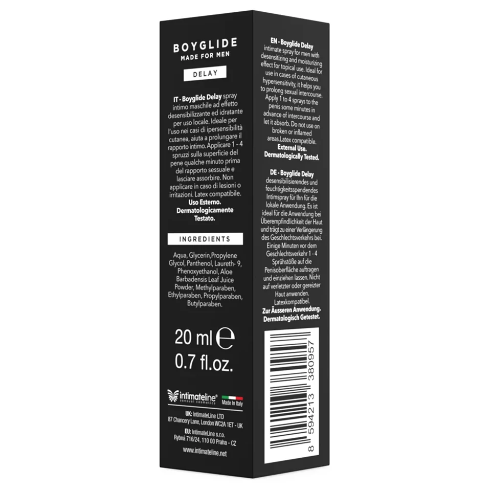 Intimateline Boyglide - késleltető spray férfiaknak