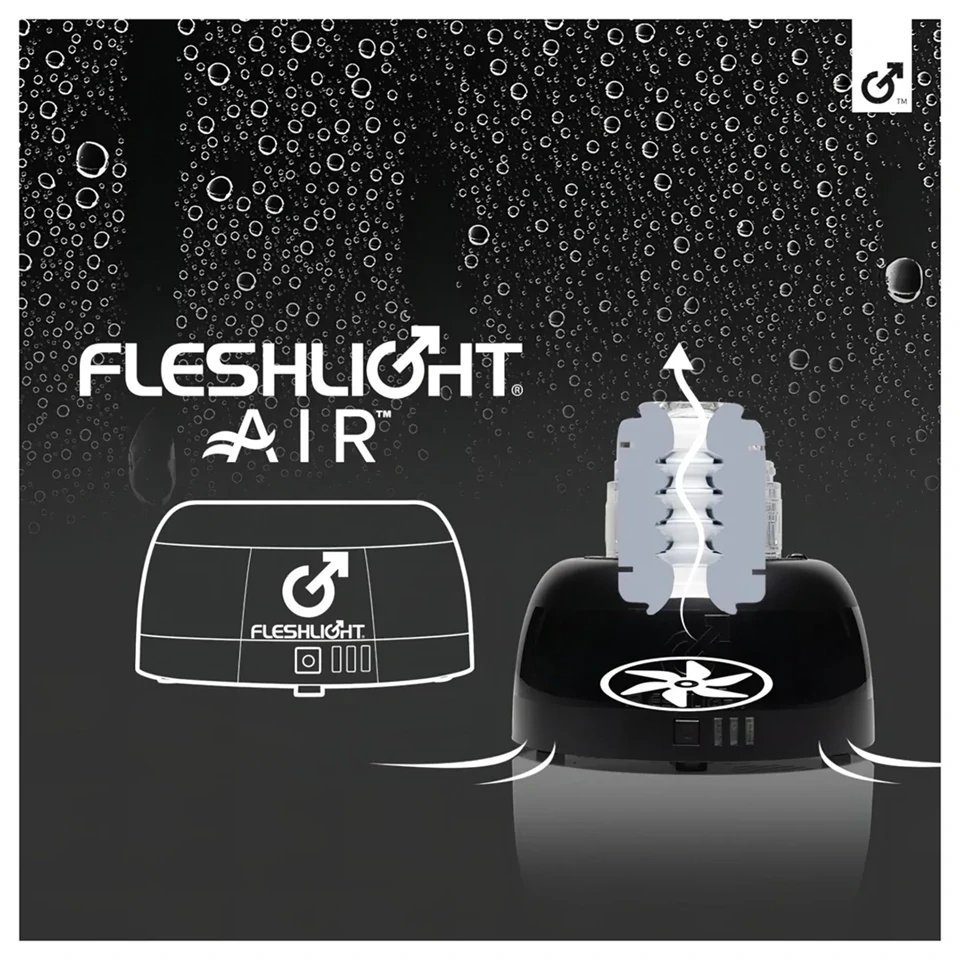 Fleshlight Air - automata maszturbátor szárító (fekete)