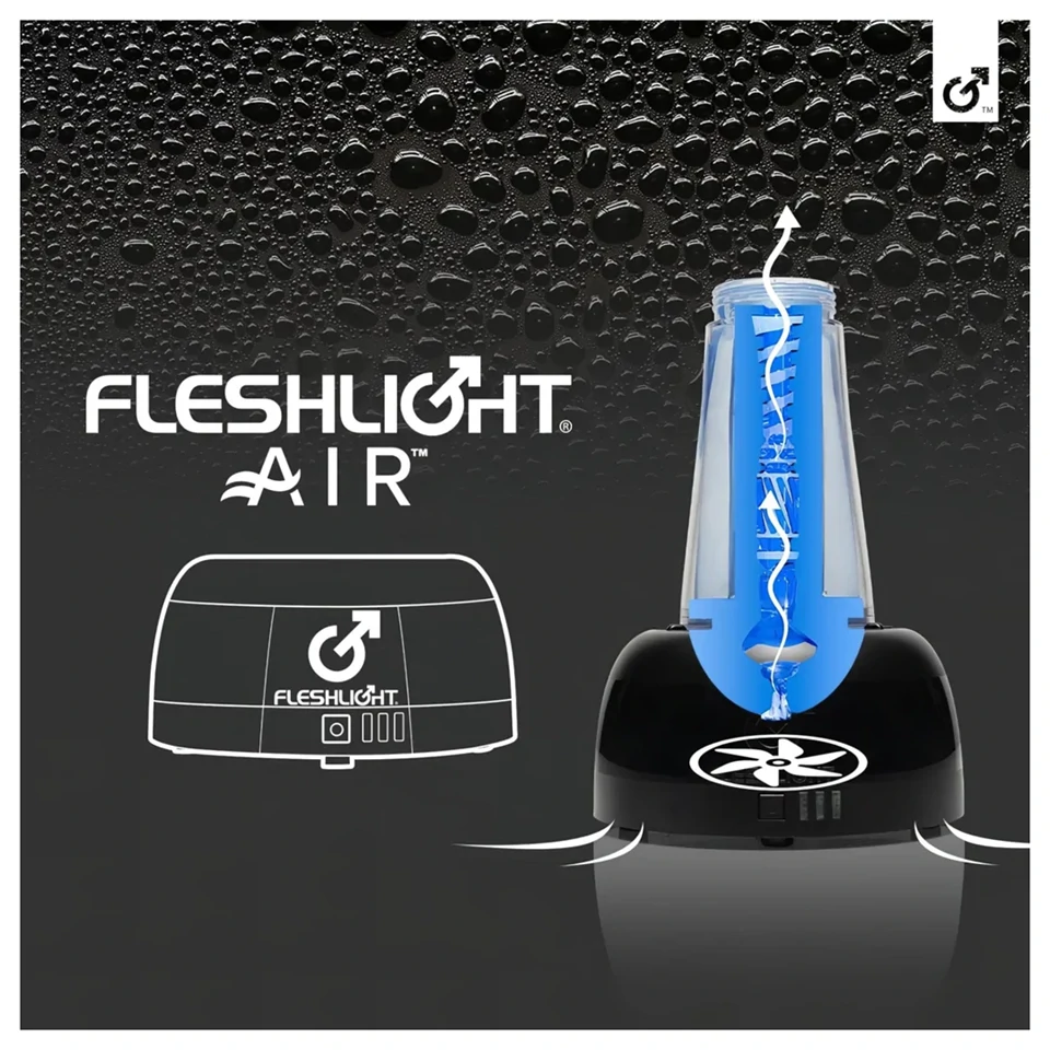 Fleshlight Air - automata maszturbátor szárító (fekete)