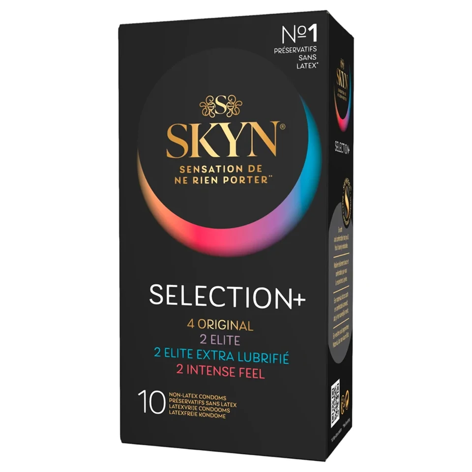 SKYN Selection+ - latexmentes óvszer válogatás (10 db)