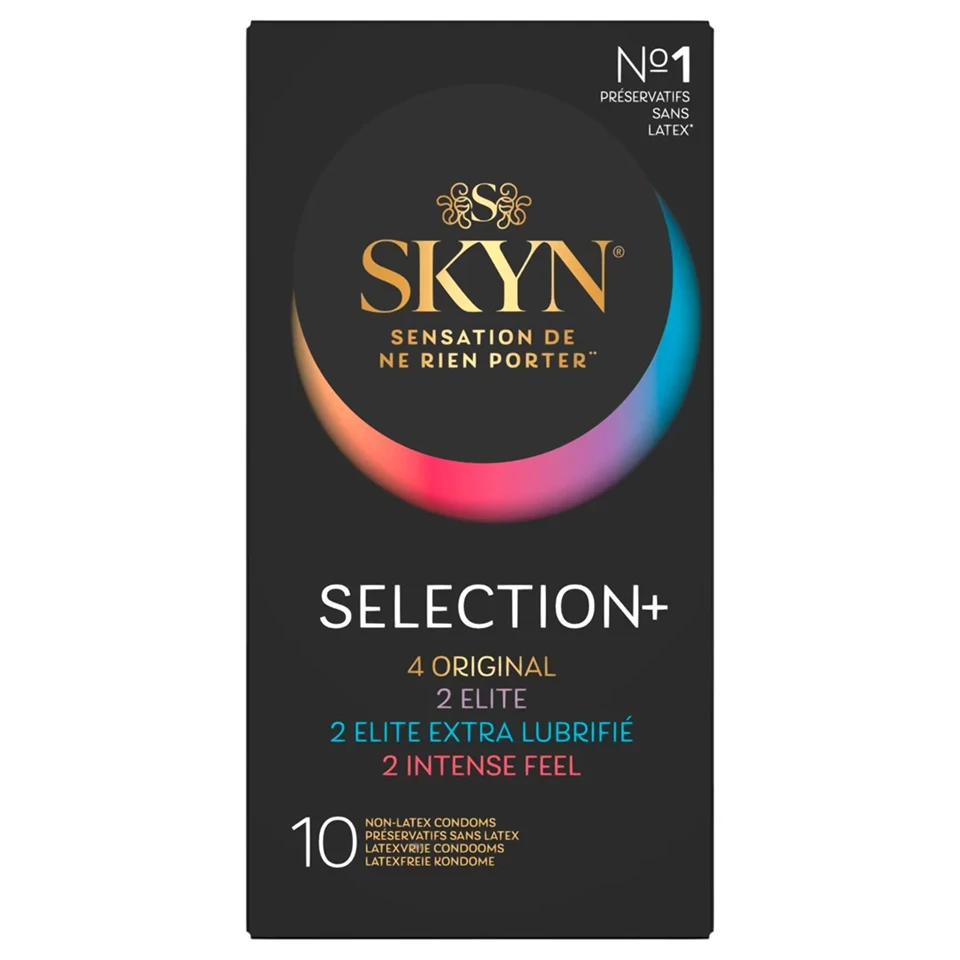 SKYN Selection+ - latexmentes óvszer válogatás (10 db)