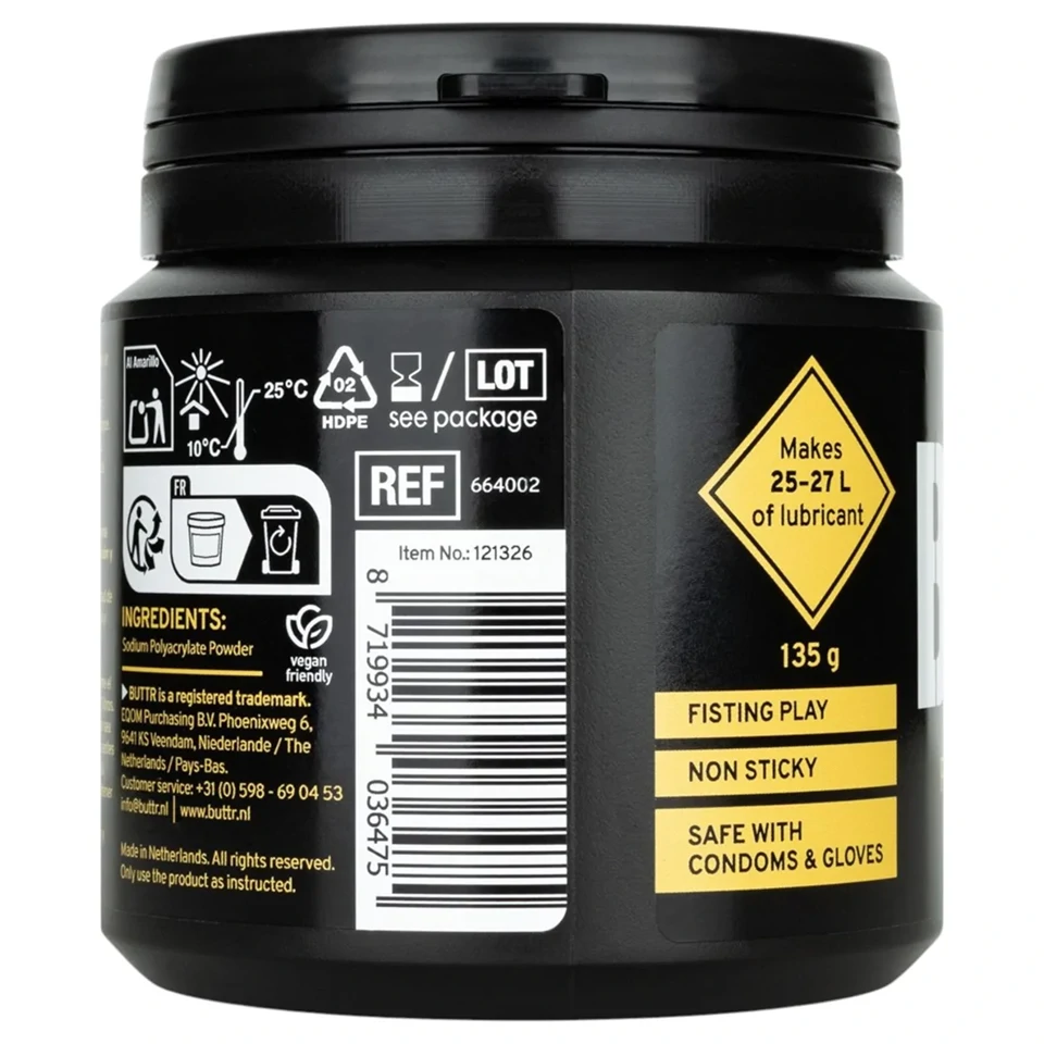 BUTTR - por állagú instant síkosító (135 g)