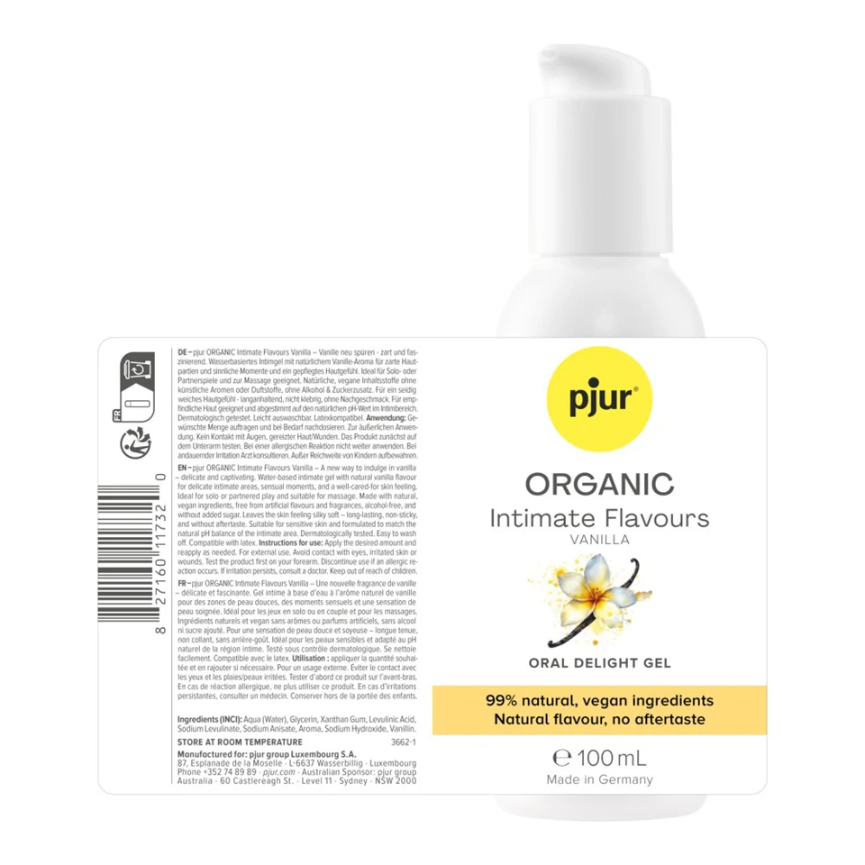 pjur ORGANIC Intimate Flavours Vanilla, 100 ml