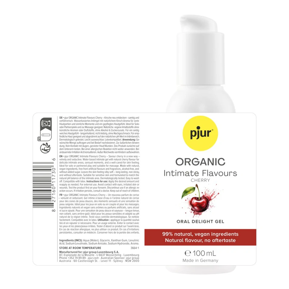 pjur ORGANIC Intimate Flavours Cherry, 100 ml