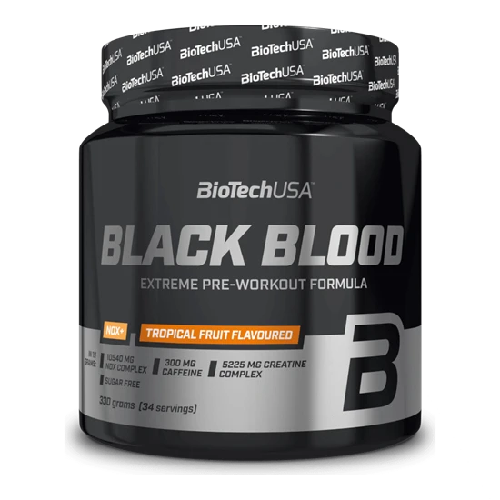 Black Blood NOX+ 330g trópusi gyümölcs - BioTech USA