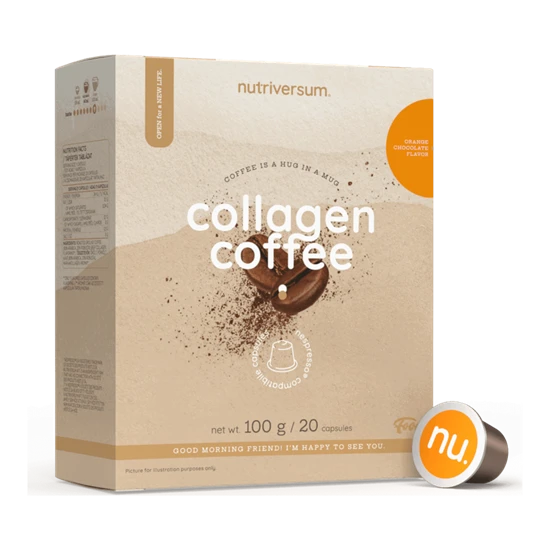 Collagen Coffee - narancsos csokoládé - 20 kapszula - Nutriversum