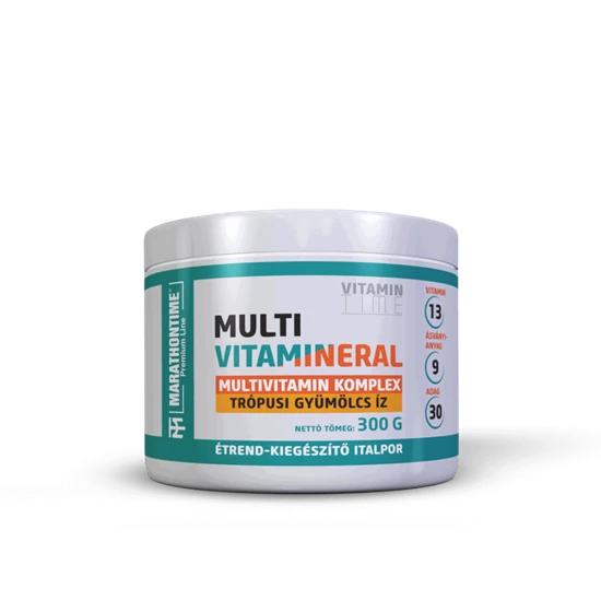 Multivitamin italpor 13 vitaminnal, 10 ásványi anyaggal,  Steviával - Marathontime