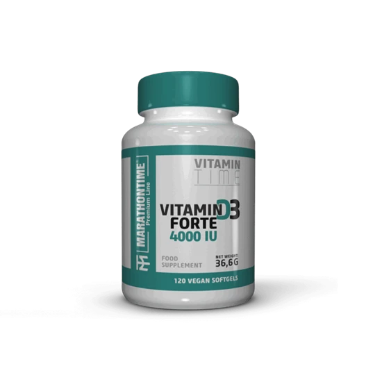 d-vitamin forte 4000ne Vegán lágyKapszula 120 szemes - Marathontime