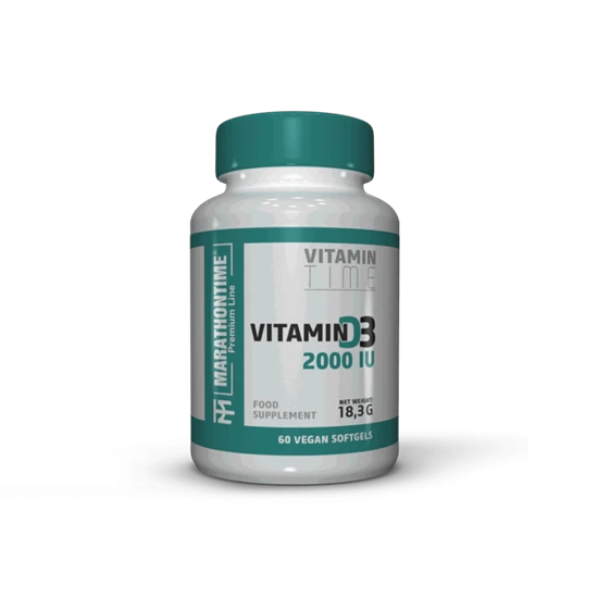 d-vitamin 2000ne Vegán lágyKapszula - Marathontime