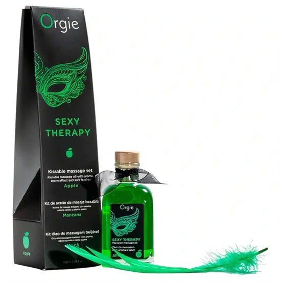 Orgie Sexy Therapy - masszázsolaj szett - alma
