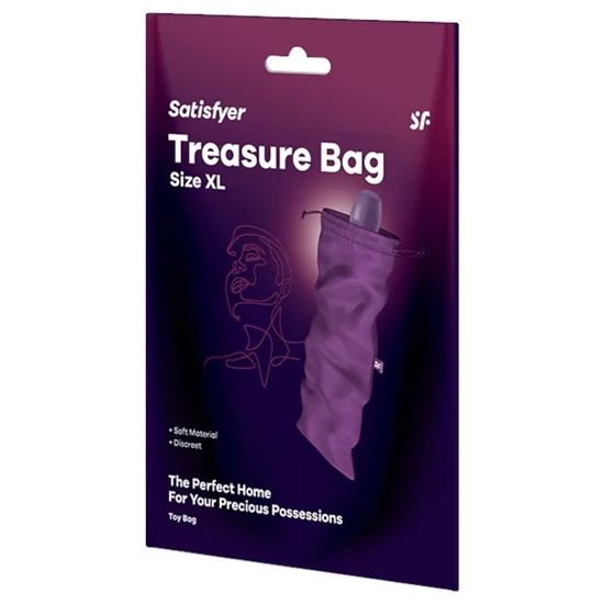 Satisfyer Treasure Bag XL - tároló táska - extra nagy (lila)