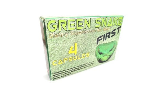 GREEN SNAKE - 4 PCS