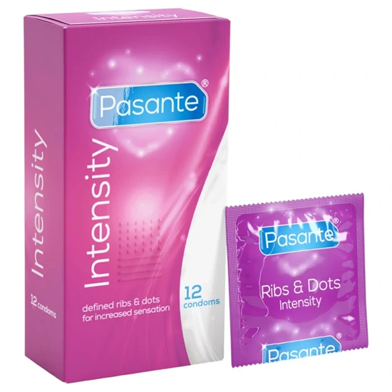 Pasante - bordázott, pontozott óvszer