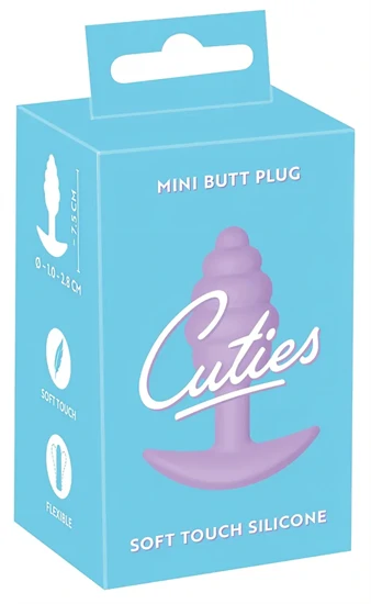 Cuties Mini Butt Plug - szilikon anál plug (lila, 2,8 cm)