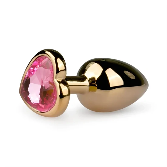 EasyToys Metal No.3 - anál plug (arany-pink, 2,5 cm)