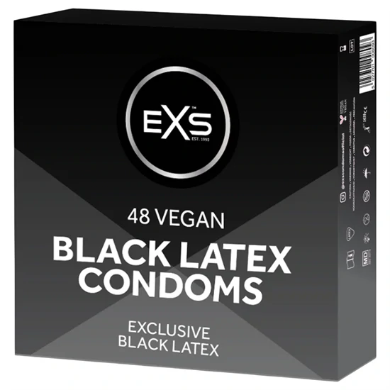 EXS Black - fekete óvszer (48 db)