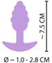 Cuties Mini Butt Plug - szilikon anál plug (lila, 2,8 cm)
