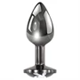 Playboy Tux - butt plug - kicsi (ezüst)