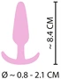 Cuties Mini Butt Plug - szilikon anál plug (pink, 2,1 cm)