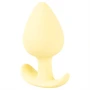 Cuties Mini Butt Plug - szilikon anál plug (sárga, 3,1 cm)