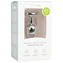 EasyToys Metal No.2 - anál plug szíves kővel (ezüst-fehér)