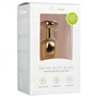 EasyToys Metal No.1 - lila köves kúp anál plug (arany, 2,5 cm)