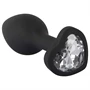 You2Toys Anal Plug - fehér köves anál plug (fekete)