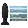 Anal Adventures Platinum Rocket - nagy anál plug (fekete)