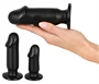 Anos Training Kit - anál plug szett (3 részes, fekete)