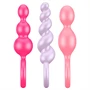 Satisfyer Booty Call - anál plug szett - színes (3 részes)
