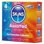Skins - vegyes óvszer - pontozott, natural, extra vékony (4 db)